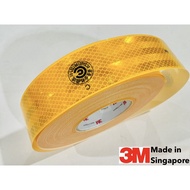 3M 983 Diamond Grade Reflective Sticker|Yellow|ARTC CCMARK Certified Car Inspection Dedicated Body S