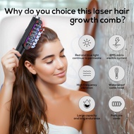 New RF Radio Frequency Hair Care Comb Intelligent EMS Microcurrent Infrared Vibration Massage Comb H