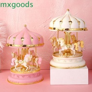 MXGOODS Carousel Music Box, Colorful Handmade Carousel Ornaments, Elegant Girly Heart Cute Carousel 