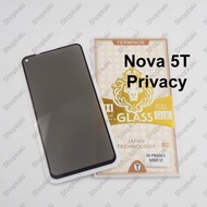 Shopkaki Huawei Nova 5T Privacy Tempered Glass / Anti Spy Screen Protector