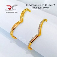 GELANG FESYEN V KIKIR 2C EMAS TULEN 375 BANGLE BOLA FESYEN EMAS 375 BANGLE EMAS CROME BANGLE FULL EM