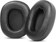 TaiZiChangQin Protein Leather Earpads Ear Cushions Replacement Compatible with Plantronics BackBeat FIT 6100 Wireless Bluetooth Headphone ( Black Earpads )