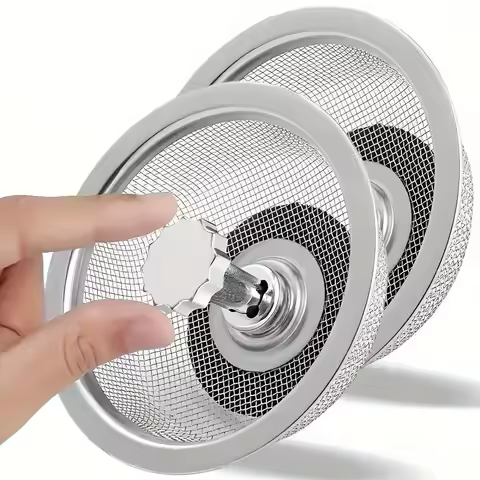 Kitchen Sink Stainless Steel Filter Sewer Mesh Strainers Bathroom Sink Floor Drain Hair Waste Filter