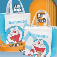 Doraemon Lucky Cat Tote Paper bag Non-woven beg Text birthday gift box cat food Gift face mask Kotak Sticker glove小叮当招财猫