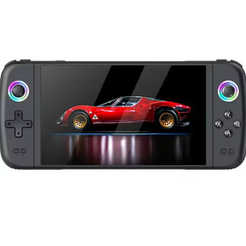 M27 Handheld Game Console 64GB TF Card 7 inch IPS Screen RGB Light 30+ Simulator Original 3D Rocker