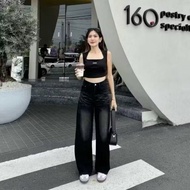 Unisex baggy jeans high waist jeans long baggy jeans wisker baggy jeans jeans baggy jeans women