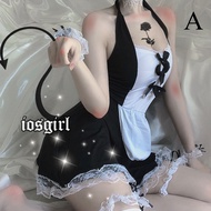 Sexy Lingerie Cosplay Anime Apron Pakaian dalam Seragam Cosplay French Maid A312-A