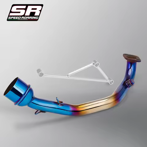 Motorcycle Exhaust Muffler Escape Connect Link Tube Middle Mid Pipe for GY6 125 GY6 150 125cc 150CC