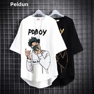 M-4XL Fashion Boy Short-sleeved T Shirt for Men New Style Summer Loose Black Tshirt Man Top Baju T S