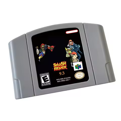 Smash remix 9.3 For N64 Game Card US Version Console 64 bit USA Version Video Game Cartridge