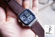 Dây da đồng hồ Siêu bền Da Bò Bản Mới Bền Đẹp 2020 Ca.si.o AE 1200 / Sei.ko5 Chính Hãng RAM Leather