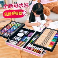 Lukisan Kanak-Kanak Set Hadiah Kotak Lukisan Alat Berus Cat Air Pen Lukisan Bekalan Pen Lukisan
