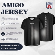 Amigo Jersey Round Neck Sublimation Microfiber Jersey Tshirt Design Cosmo Clothes Men's Jersey Cloth