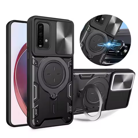 For Xiaomi Redmi 9T 9 T 6.53 Case Slide Camera Lens Armor Protect Phone Case for Redmi 9T Redmi9t Ca