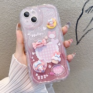 Suitable for IPhone 11 12 Pro Max X XR XS Max SE 7 Plus 8 Plus IPhone 13 Pro Max IPhone 14 15 Pro Max Phone Case Cute Melody Pink Colour Feeling Lovely Accessories No Bracelet