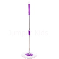 Jumper Kids modern Spin Mop ไม้ถูพื้น พร้อมผ้าไมโครไฟเบอร์ JMS (สีม่วง)