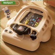 [blesiya21] Kids Steering Wheel Toy Musical Race Car Car Toy Pretend Toy Puzzle Toy Driving
