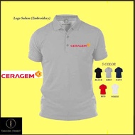 Microfiber Quick dry Jersi Jersey Polo T Shirt Logo Sulam Embroidery CERAGEM Dry Fit FF70