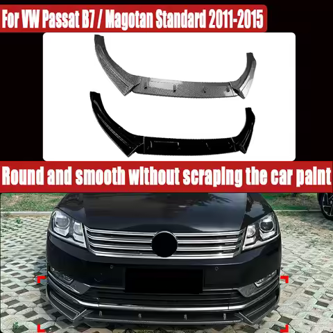 For VW Passat B7 / Magotan Standard 2011-2015, Front Lip / Chin Spoiler Front Bumper Splitter, Sport