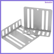 💍 2Pcs Silver Iron Car Audio Mounting Brackets for Vehicle Installation 3.0x2.8x1.0in