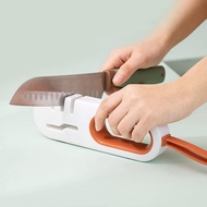 Upgraded Knife Sharpeners - 3 in 1 Kitchen Knives Sharpening Tool, Polish Blades Manual Knife Sharpe