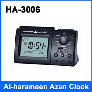 💥Al-harameen Mlim Azan Clock Prayer Time Clock Ala Qiblah and Hijri Calendar Islamic Al Haeen Fajr Table Time