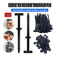 CABLE TIE BUCKLE THROUGH PIN- UNIVERSAL NYLON CABLE TIE BUCKLE SET (10PCS).