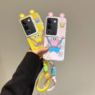 Casing Vivo V29 Casing V29 Pro Casing Cute ears Silver-plated Casing Cartoon Hard Phone Casing BB-CY
