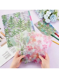 6pcs A6/A5/A4 PP Plastic Index Divider Pages, Hard Plastic, Planner Divider Sheets, Transparent Mate