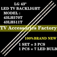 (NEW 1 SET) 43LH570T 43LH511T LG 43" LED TV BACKLIGHT 43LH570 43LH511