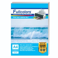 Fullcolors 全彩 雷射專用雙面列印亮面相片紙  A4  100張