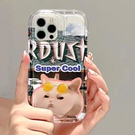 Goodcase🔥Ready Stock🔥OPPO A17 A16 A15 A58 A57 A98 A78 A5S A3S A5 A9 A53 A32 A33 A54 A76 A93 A94 A95 A76 Funny Cartoon Cat Dog Clear Couples Phone Case Soft TPU Transparent AirBag Phone Case เคสโทรศัพท์ oppo