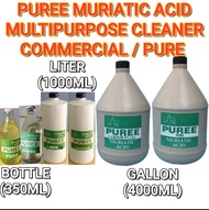 PUREE MURIATIC ACID COMMERCIAL OR PURE 350ML, 1LITER, 1 GALLON