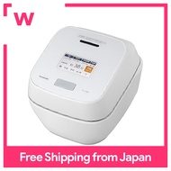 TOSHIBA Rice Cooker 5.5-cup Vacuum Pressure IH Jar Rice Cooker Made in Japan, with separate cooking for each brand, with brown rice course, high heat RC-10ZWT(W) Gran White, Family, for two people, newcomer to kindergarten, new member of society