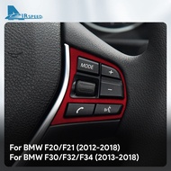 For BMW 1 3 Series F20 F21 F30 F32 F34 Suede Steering Wheel Button Decorative Strip Sticker Interior