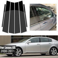 POSSBAY For Lexus GS GS300 GS350 GS430 2006-2011 B C Pillar Stickers Window Door Column Trim Decorat