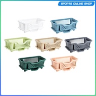 [Beauty] Dish Storage Rack with Drain Tray Dish Strainers Sink Dish Drainer Kitchen
