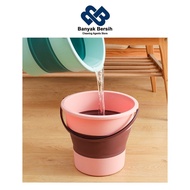 LOTS OF CLEAN Foldable Washing Cleaning Collapsible Bucket Pail Bucket Foldable Cleaning Laundry Buc
