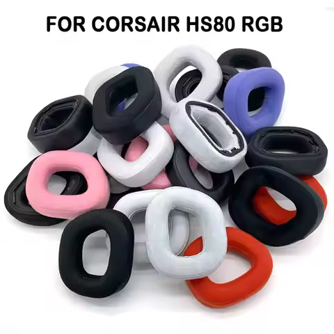1Pair Sponge Foam Ear Pads Comfortable Soft Replacement Ear Cushion Breathable Headset Earmuff for C