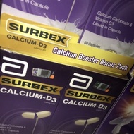 Ready Stock Surbex Calcium D3 isi 60s perbotol