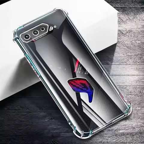 Shockproof Air-bag Case for Asus ROG Phone 9 8 7 6 Pro 6 5S 5 Ultimate 3 Cover HD Transparent Soft T