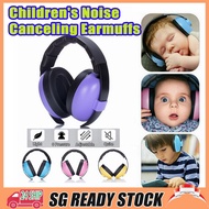 【SG STOCK】Baby Earmuffs Adjustable earmuffs for baby ear muffs for airplane kids noise proof headpho