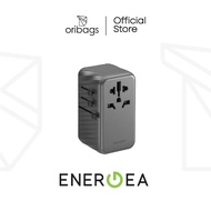 Energea TravelWorld GaN120 | 120W Travel Adapter  - Gunmetal