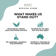 pout Care Grapefruit Island Swimmers' Top-to-Toe (3 x 250ml) – Kids Chlorine Removal Shampoo & Wash