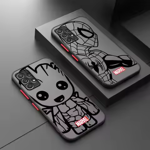 Marvel Groot Spider Iron Man Studio Case for Samsung A71 A52s A25 A73 A34 A54 A33 A23 A22 A21s A51 A