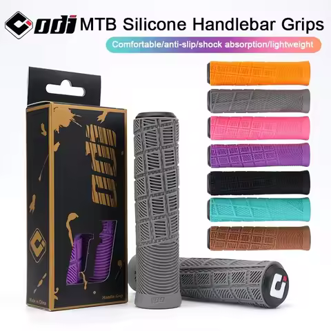 1pair MTB Silicone Bicycle Handlebar Grips Mountain Bike Grips BMX Fixie Bike Soft Grips Shockproof 