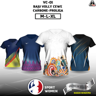 VC-01 BAJU VOLLY CEWE PREMIUM DEWASA KAOS VOLI WANITA JERSEY VOLLY WOMEN PRINT