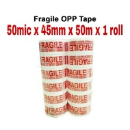 Sticker Mudah Pecah Sticker Fragile Tape Fragile OPP Tape Warning Tape Tape Amaran Amaran Mudah Peca