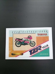 สมุดอะไหล่ YAMAHA 150cc.  TZR TZM VR RXZ สมุดคู่มือ Tzr (ขนาดA4 เลือกรุ่นที่ช่องตัวเลือก)