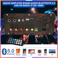 STOK READY Kejian Amplifier Board Audio Bluetooth 5.0 USB FM Radio TF DIY 100W / ampli bluetooth boa